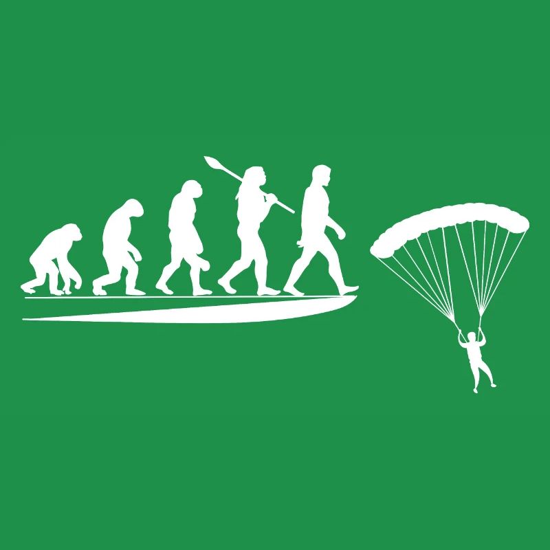 Parachute Évolution du Singe Au Parachutiste