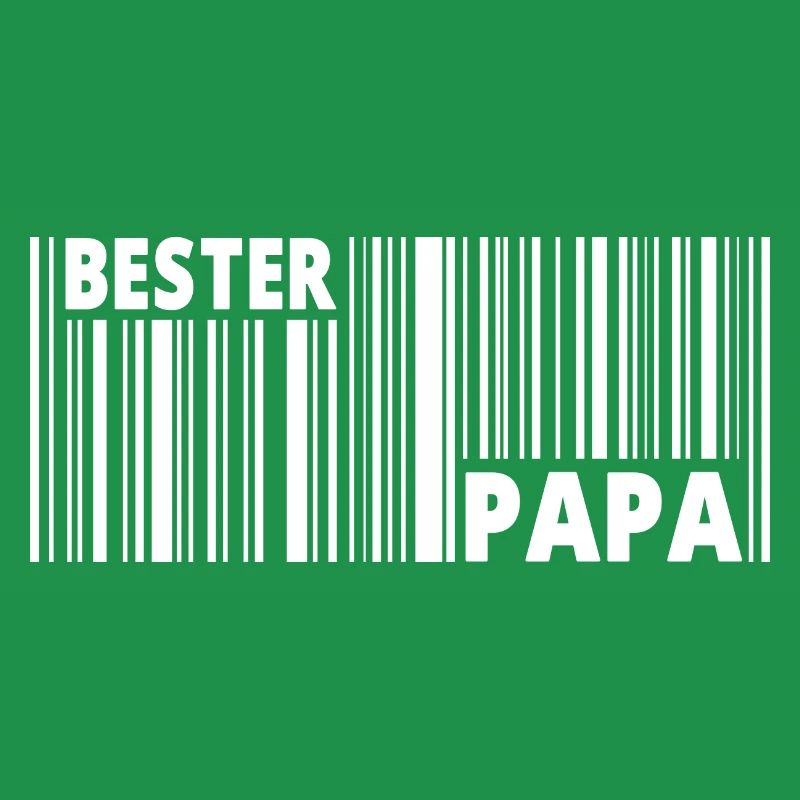 Bester Papa Vater Barcode