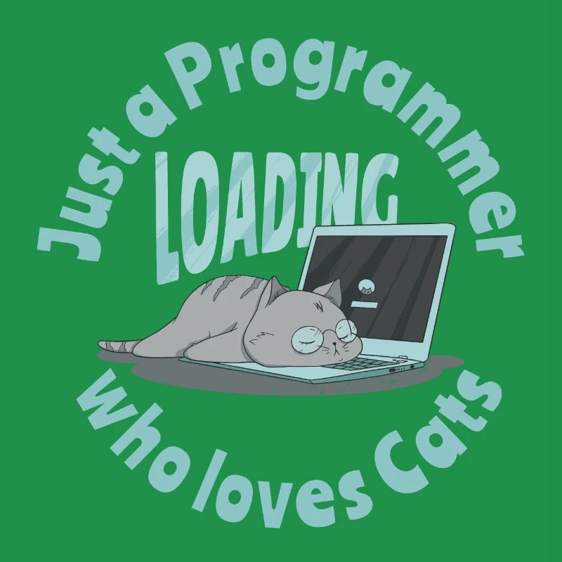 Nur ein Programmierer, der Katzen liebt