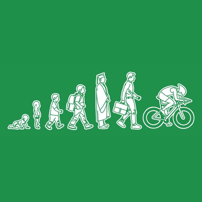 Evolution eines Radfahrers