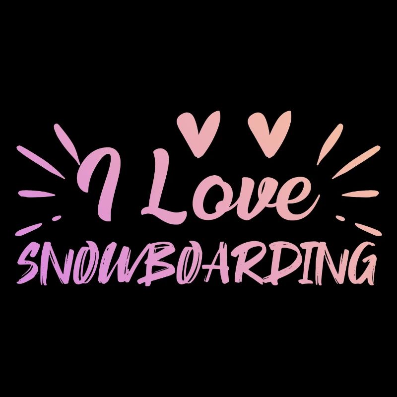 Ich liebe Snowboarding