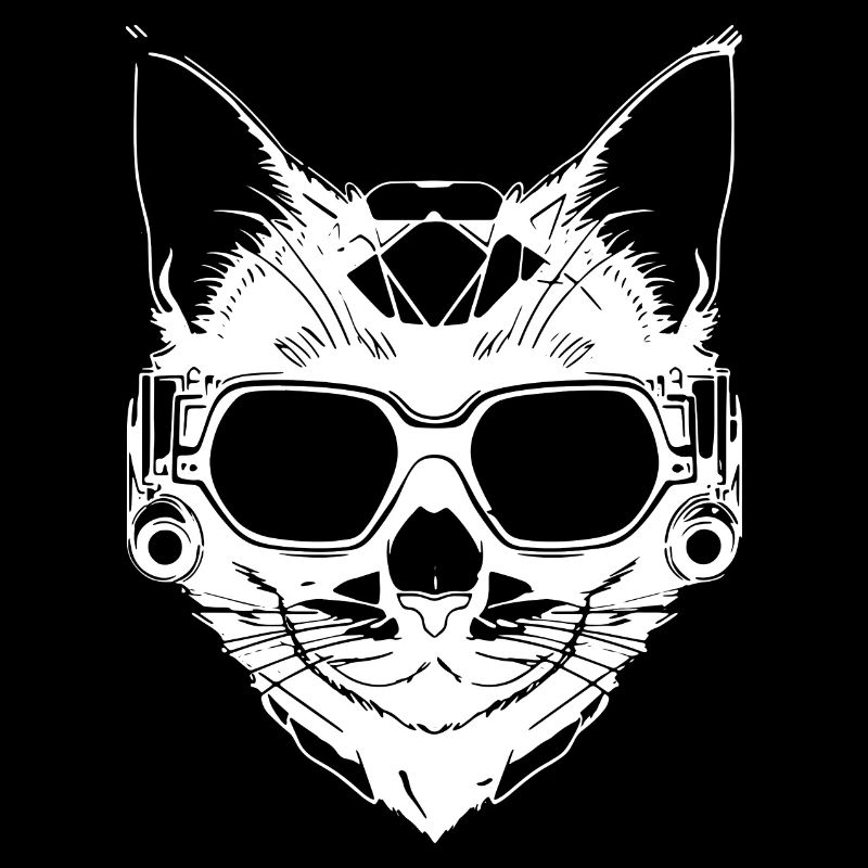 Chat de style steampunk