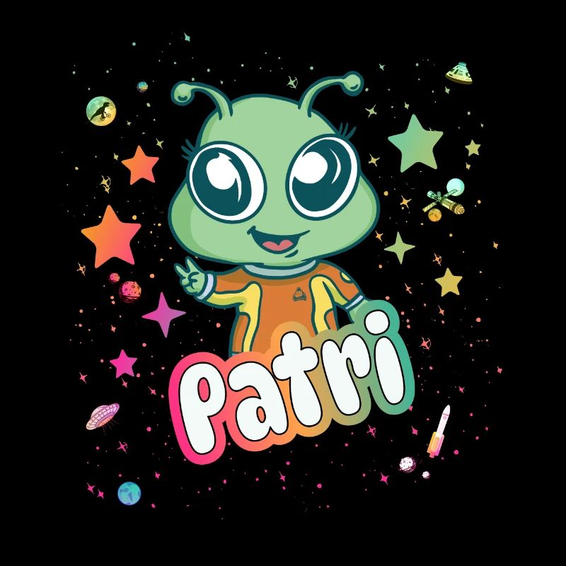 PATRI - Schöner Mädchen Name mit süßem Alien