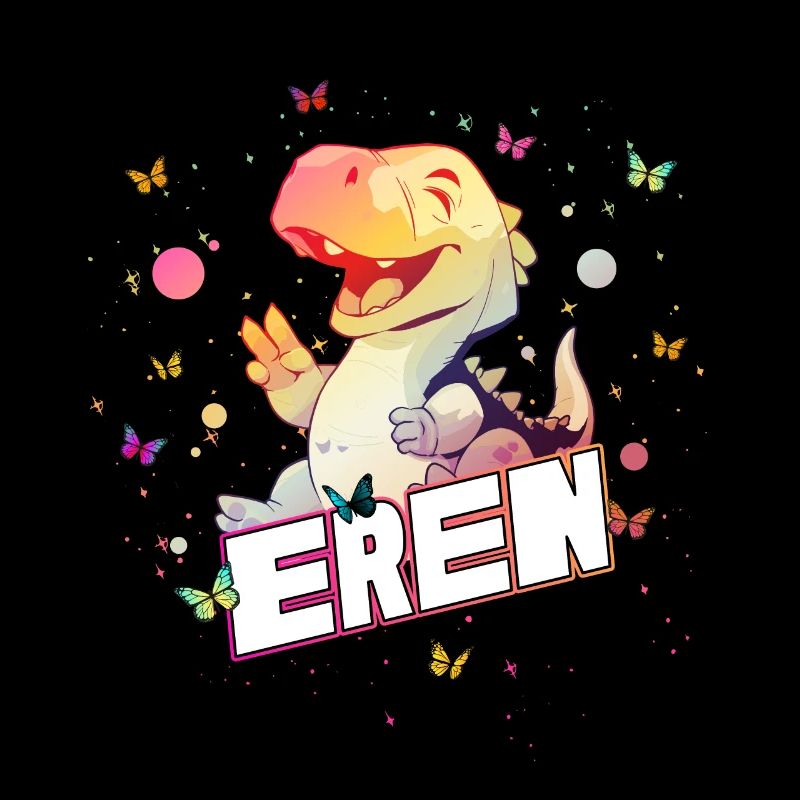 EREN - Beau prénom YOUNG avec mignon DINO