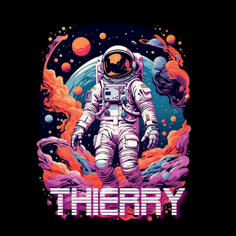 THIERRY - Beau prénom de garçon avec astronaute cool