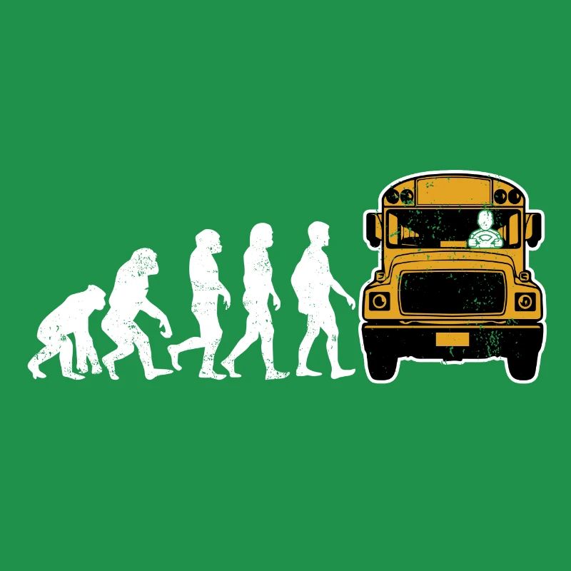 Bus driver evolution bus driving gift school