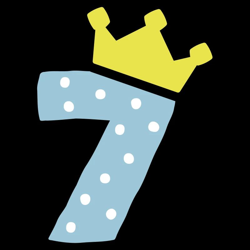 7 Krone 7 Geburtstag 7 Jahre