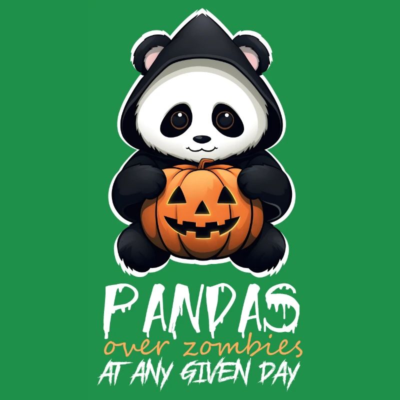 Amusing Halloween Sarcastic Panda Quote