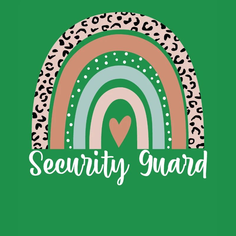 Agent de sécurité Rainbow Leopard Drôle Sécurité