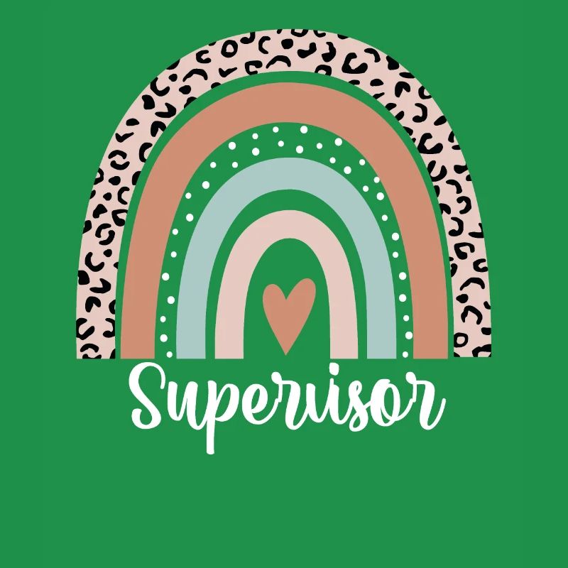 Supervisor Rainbow Leopard Funny Supervisor