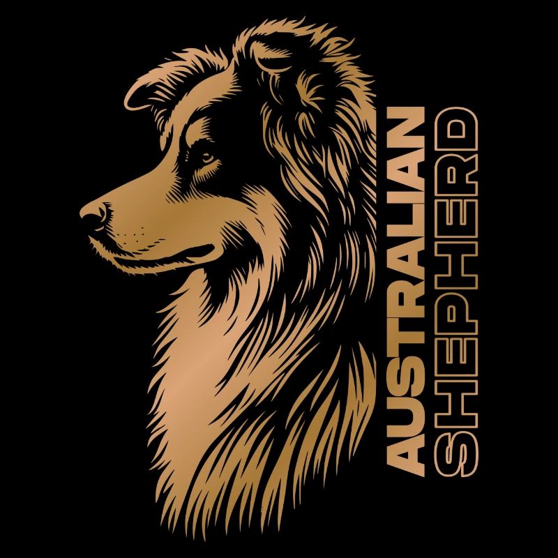 Australian Shepherd Portrait | Aussiekopf gold