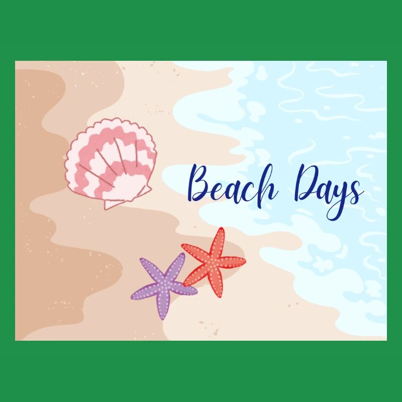 Beach Days Beach Motifs Starfish