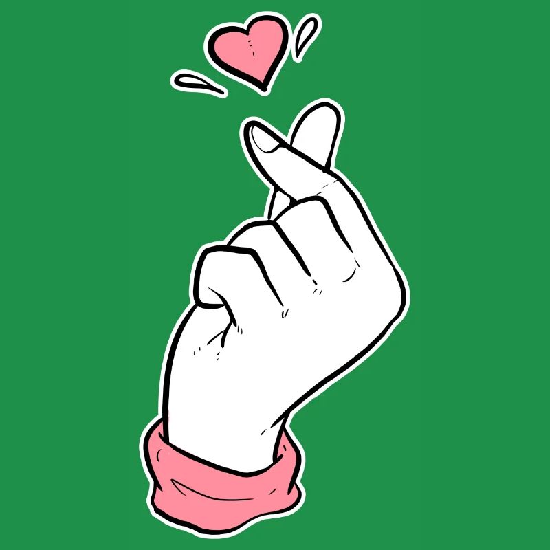 Cute Heart Kpop Fan oder Koreanisch Gift