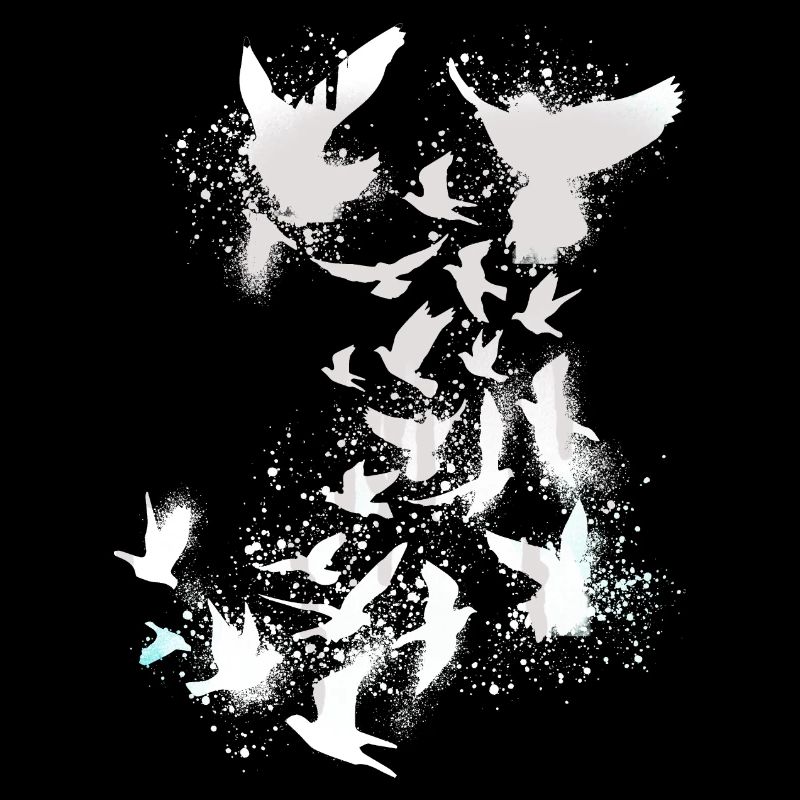 sourds,pigeons,oiseaux,vole d’oiseau,blanc,graffiti,