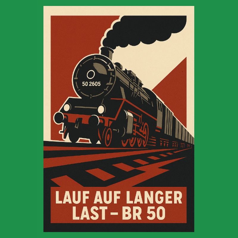 Railway Run on Long Load Freight Train
