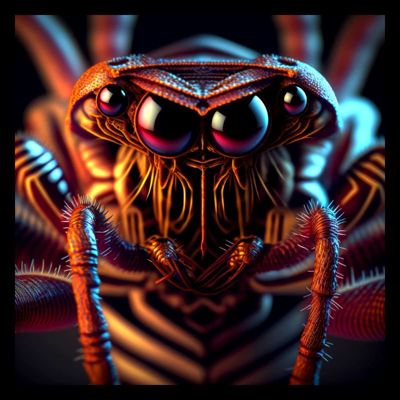 Monstres effrayants d’insectes de l’espace