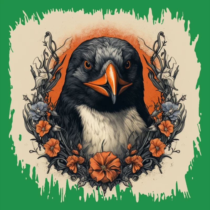 dancing penguin present statement cool