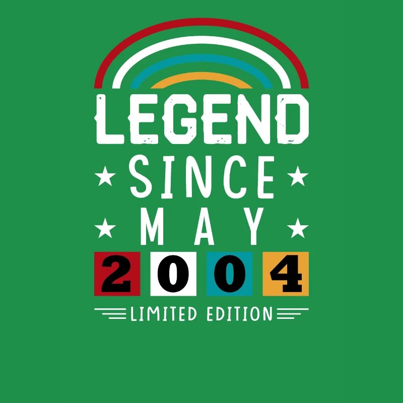 2004 Legend Since Birthday Gift May