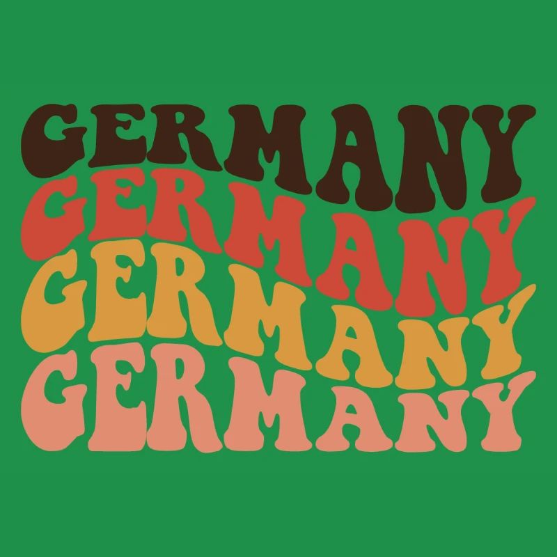 Germany Retro Text Layers