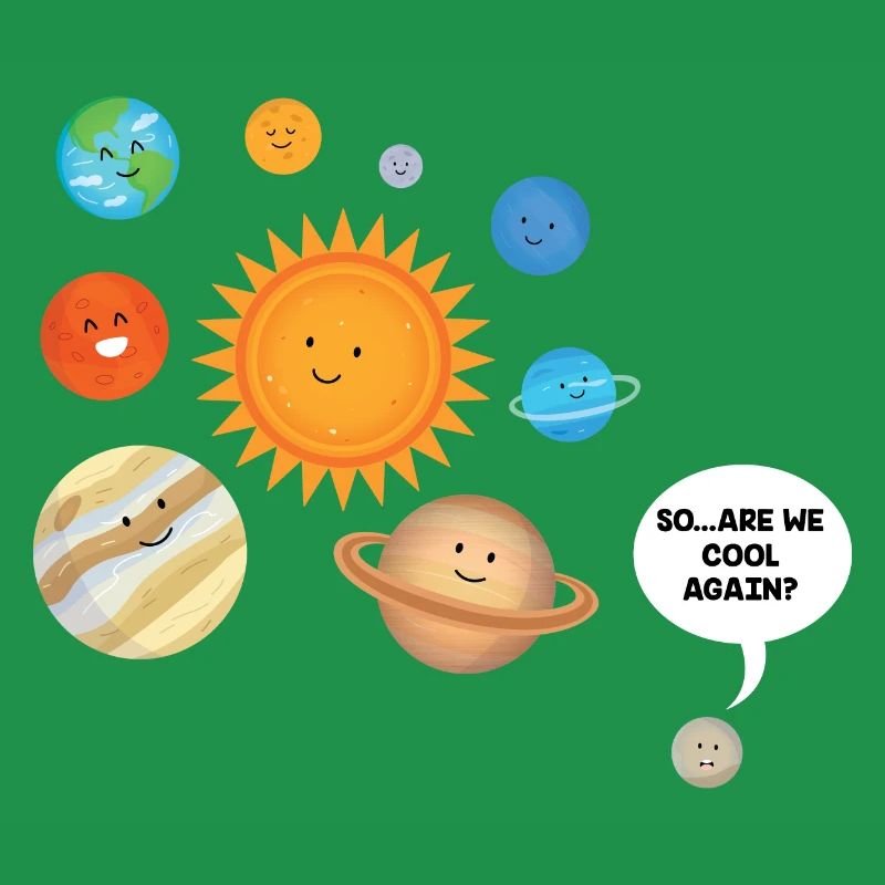 Pluto Versus Solar System Planets Science Gift