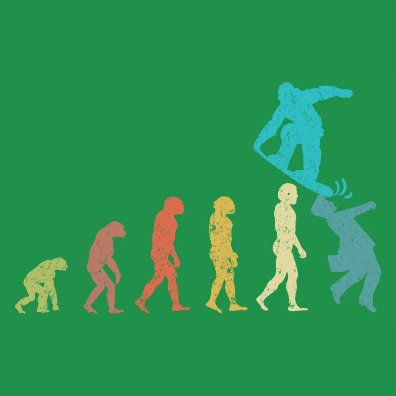 Snowboarder Evolution Snowboarding Winter Sport