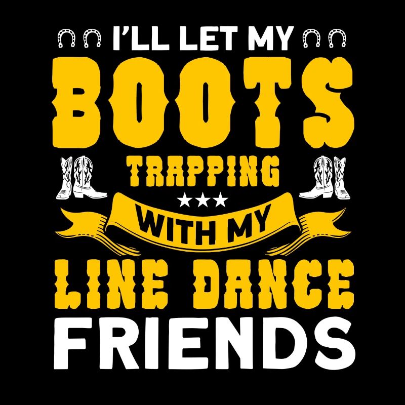 Line Dance Dancer Western Boots Cowboy Western Ta