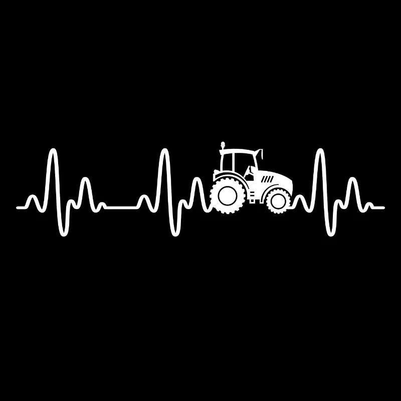 Tractor heartbeat farmer farmer