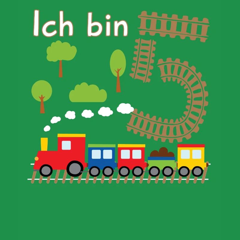Junge Geburtstagsshirt 5 Jahre Geburtstag Zug