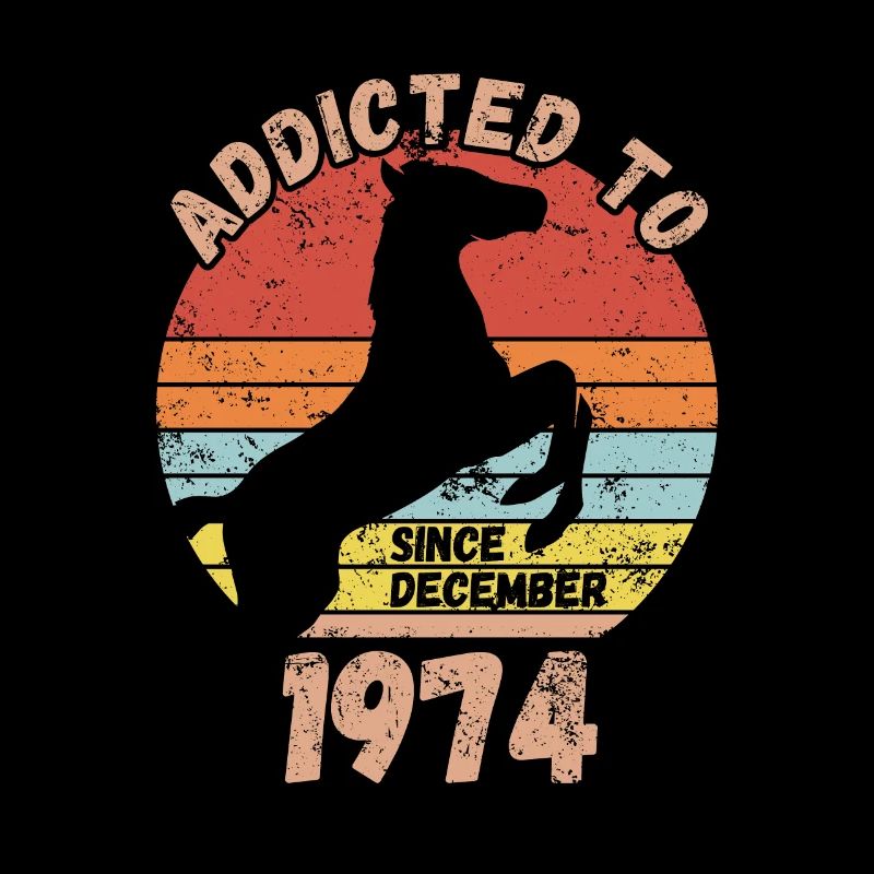 Geburtstag Pferde Reiten Dezember 1974
