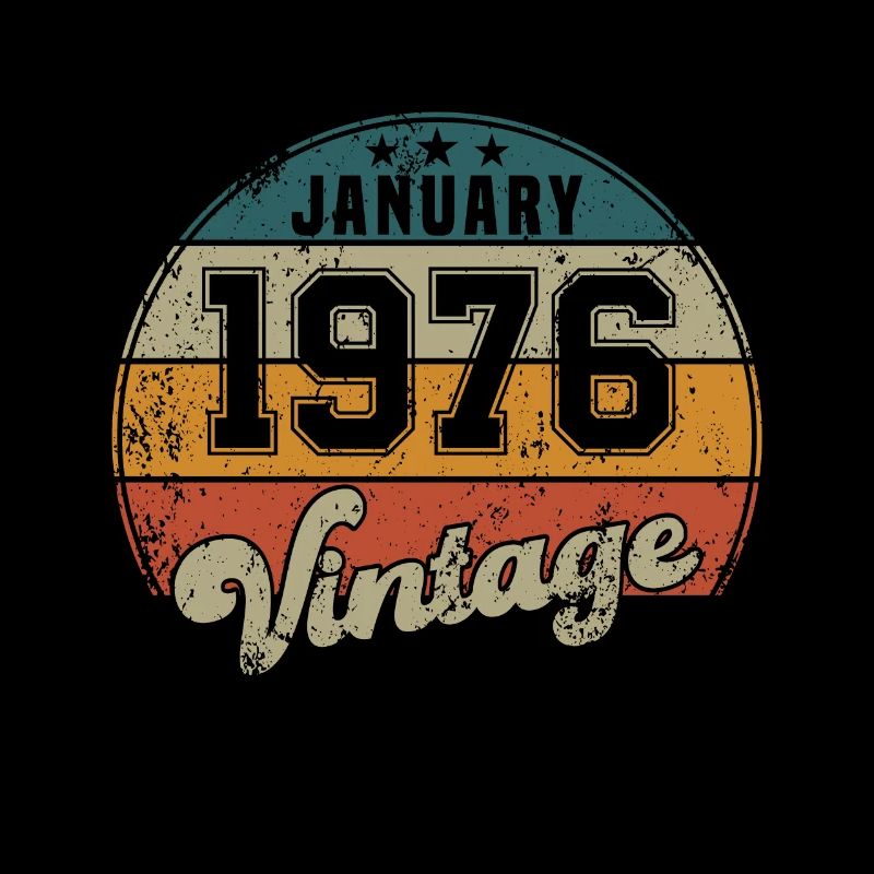 Vintage Geburtstag - Januar 1976 - Geschenkidee