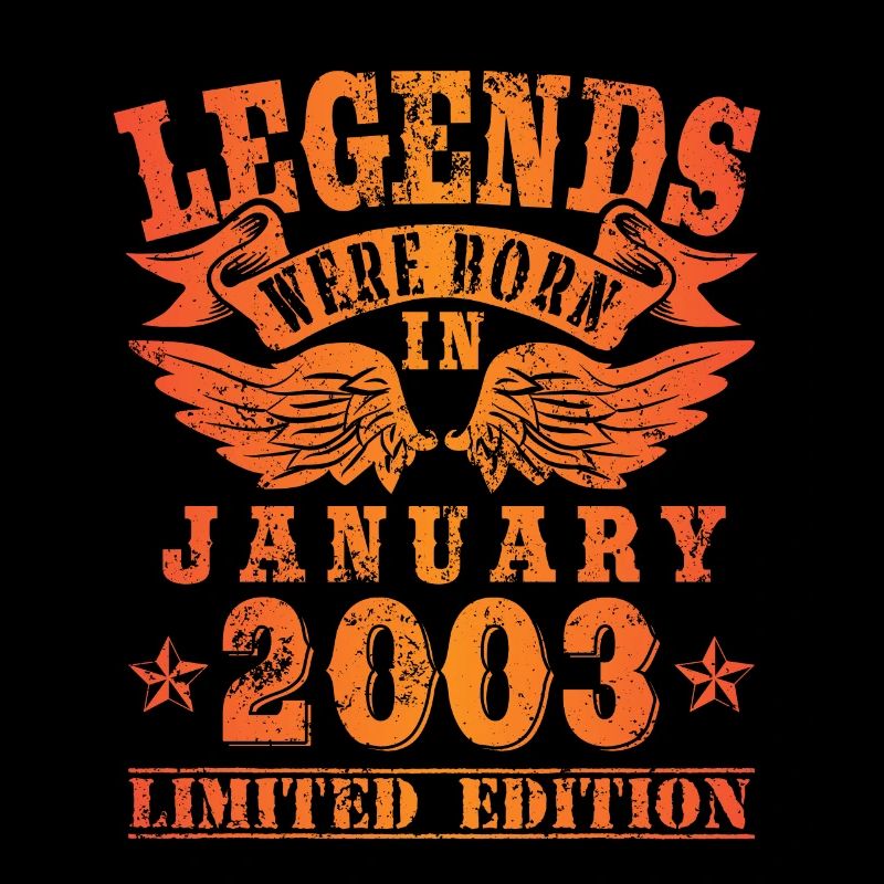 Legends sont nés en Janvier 2003 Anniversaire