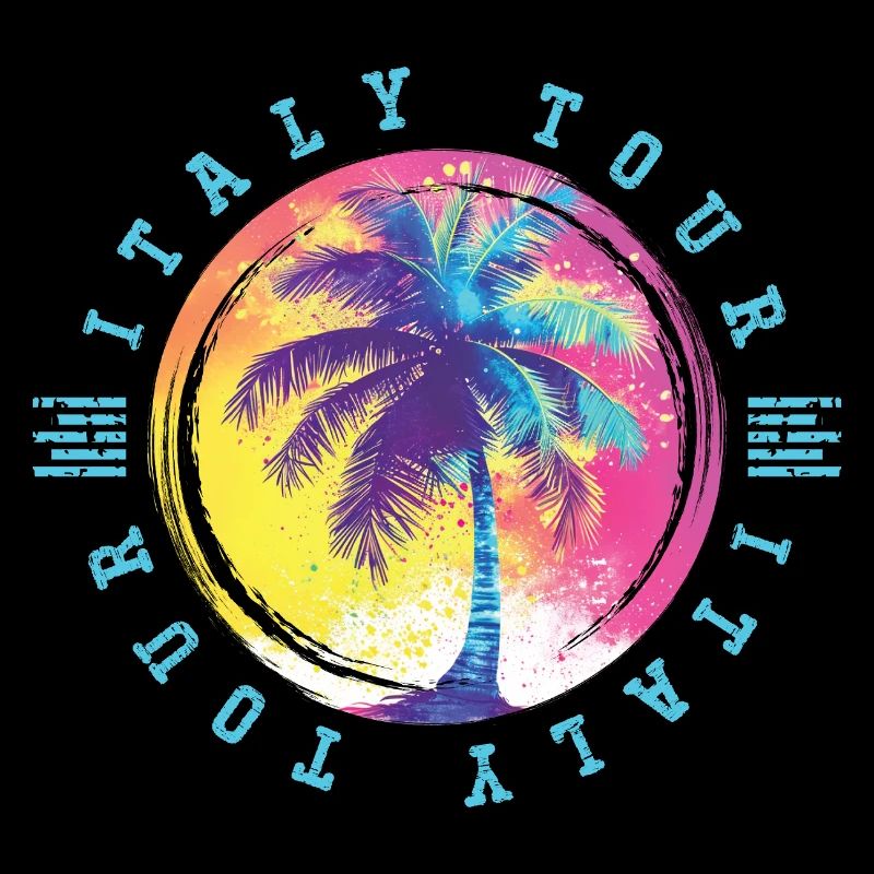 Italy Tour Palm Trees Multicolored