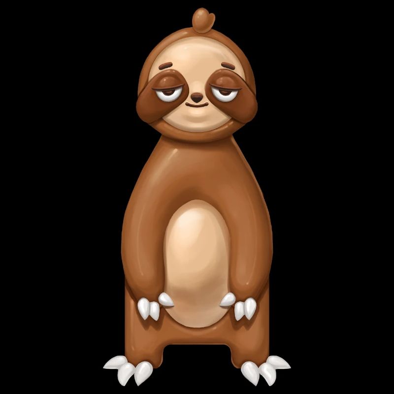 Faultier Knete Clay Look