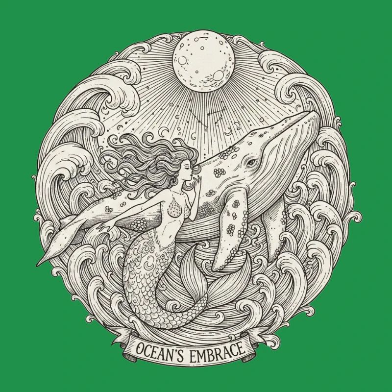 Oceanic Embrace Mermaids