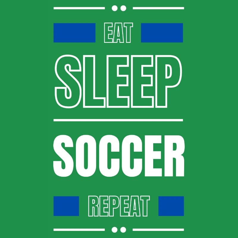 eat sleep soccer repeat geschenk idee spruch