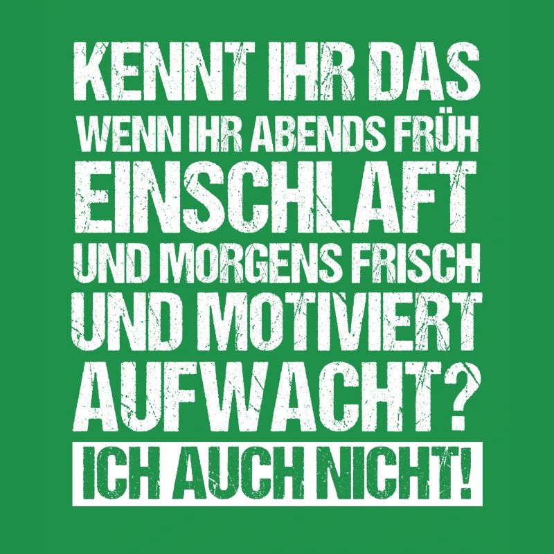 Faulenzer Langschläfer Motivation