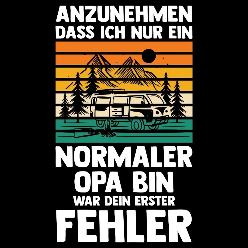 Camper Opa Camping Geschenk