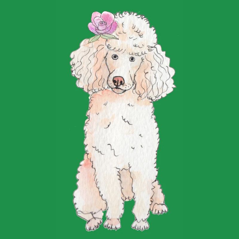 Caniche à fleur