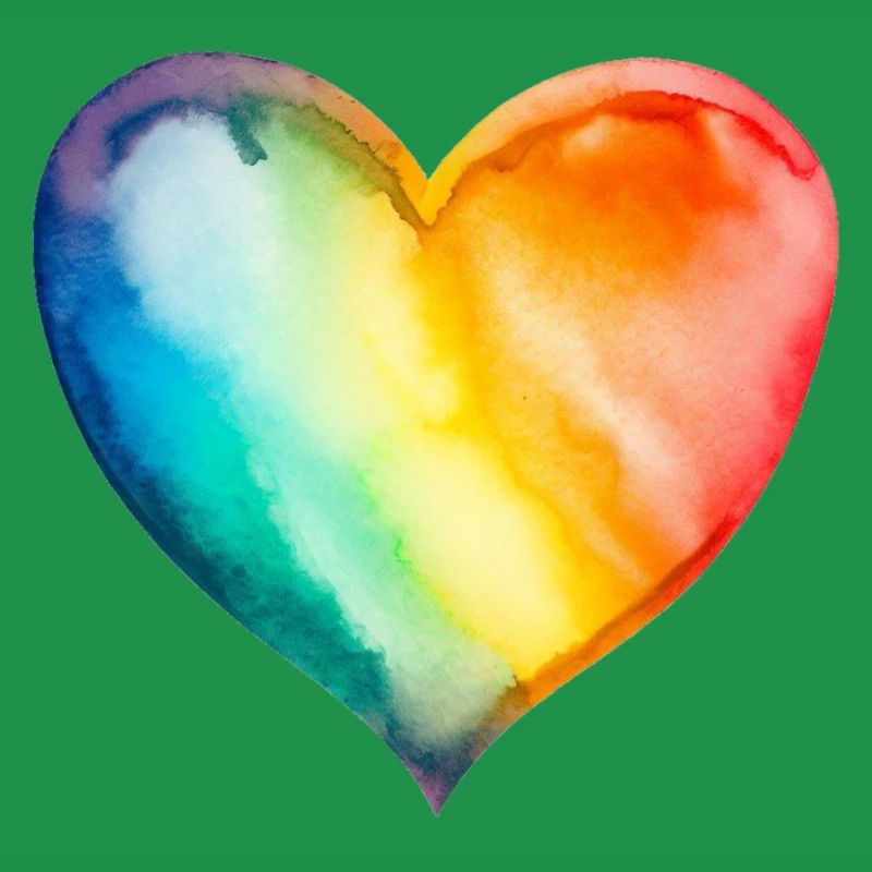 Regenbogen-Herz