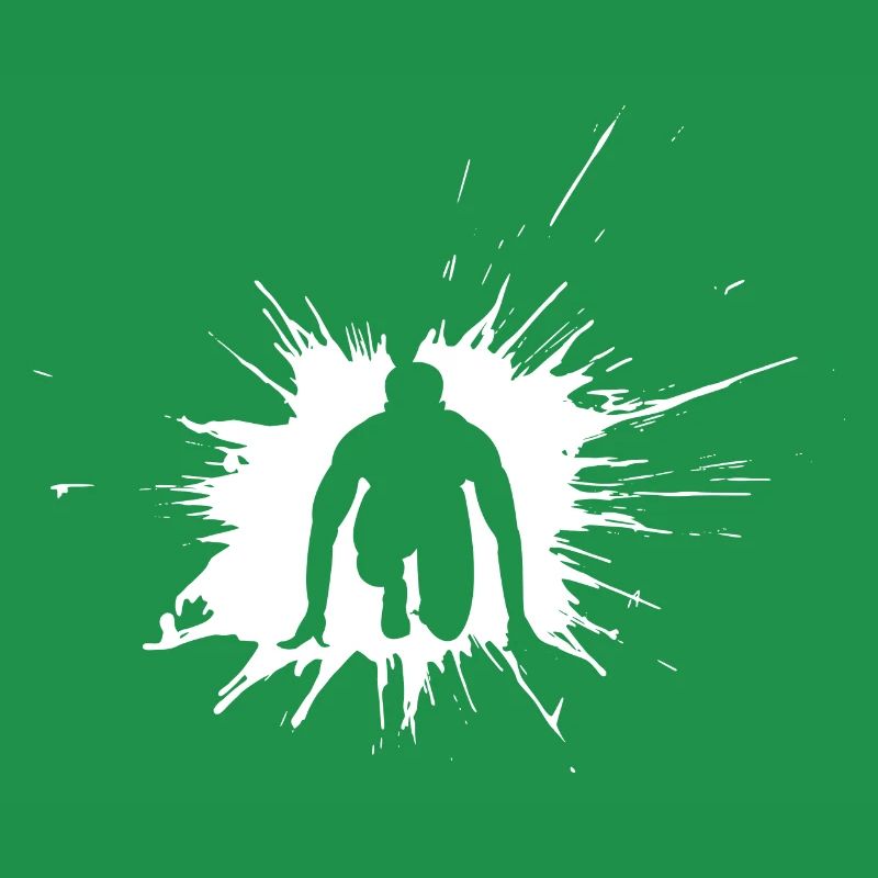 Blob de couleur en cours d'exécution blanc