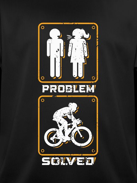 Lustiger Radfahrer