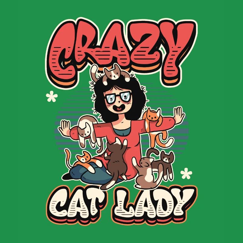 Dame chat folle