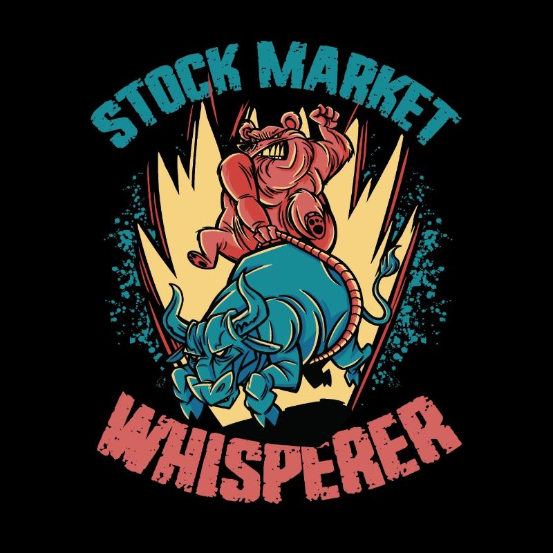 Boursier Whisperer Stock Trader Bull et Bear