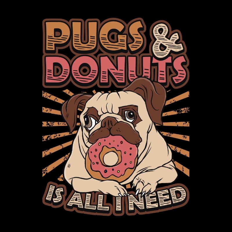 Pug Donut Lover