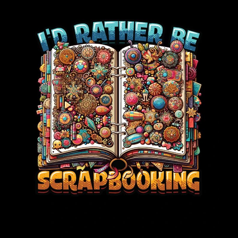 Mädchen Scrapbooking Enthusiast Scrapbook