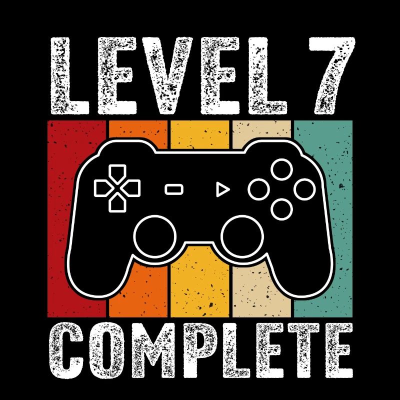 7th Birthday - 7 Years Gamer Level 7 complete