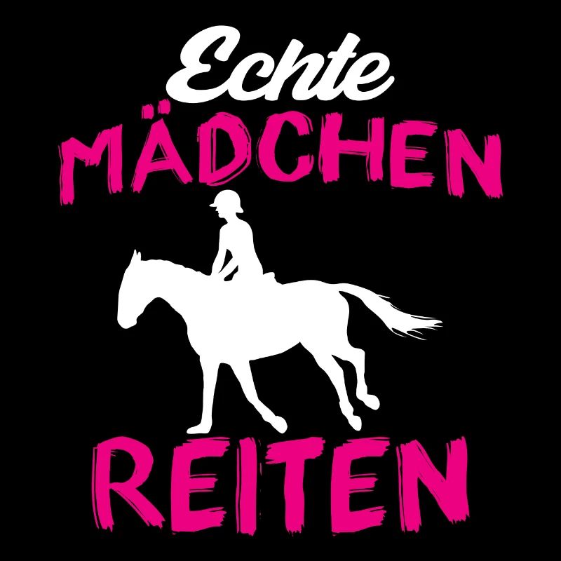 Echte mädchen reiten