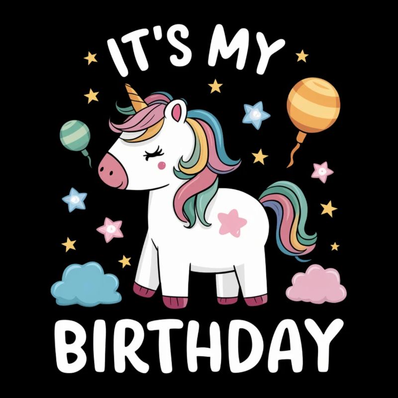 C’est mon anniversaire Licorne Geburtstag Einhorn