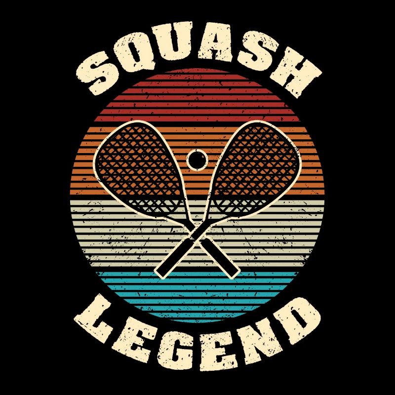 Cool Retro Crossing Rackets Squash Legend Squash