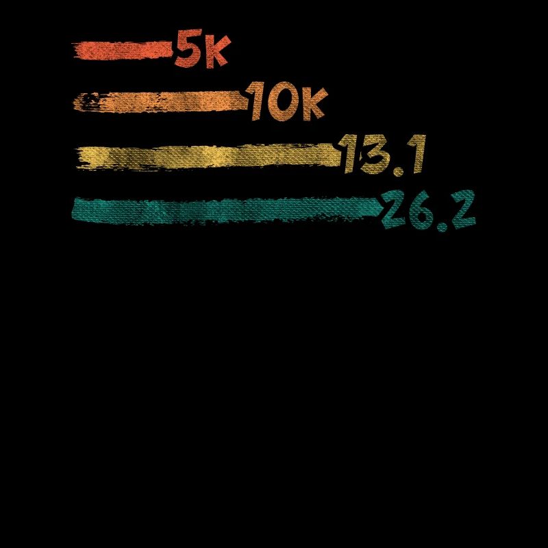 Cool Tracking Progress Retro Marathon Runner